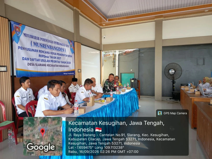MUSRENBANGDES DESA SLARANG MEMBAHAS RKP DESA TAHUN 2027 DAN DU-RKP DESA TAHUN 2028